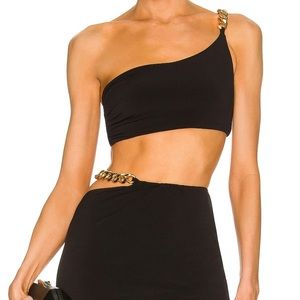 Nookie Chain Crop in Black in Size Small